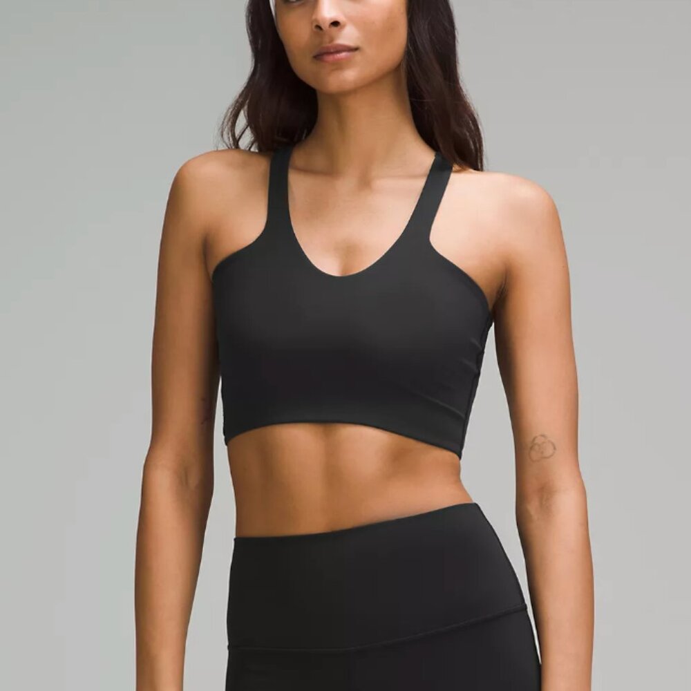 Lululemon Bend This V and Racer Bra Black S/M - Like New